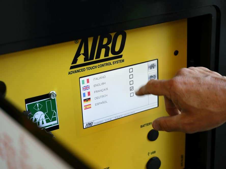 AIRO XL20 RTE - Touch-Display mit intuitiven Symbolen title=